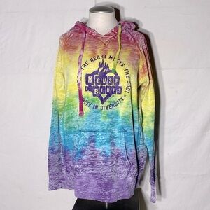 House Of Blues Rainbow Unity Diversity Hoodie L